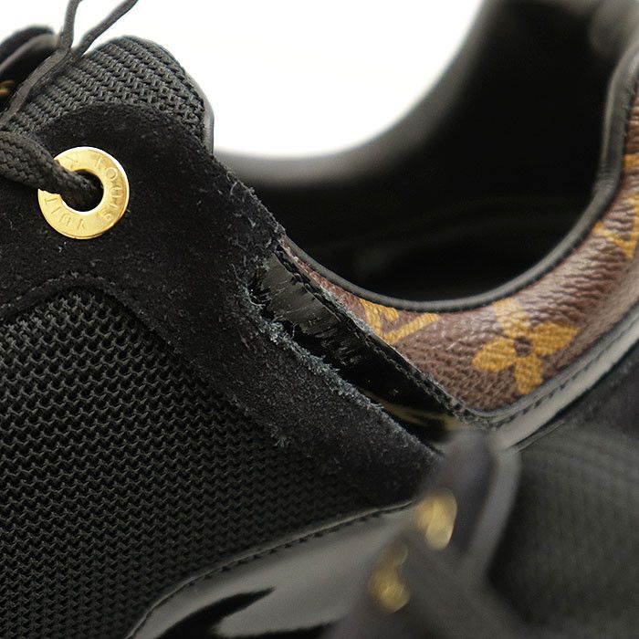 Louis Vuitton Louis Vuitton Louis Vuitton Run Away Line Suede Nubuck Calf Leather Patent Monogram Sneaker Leather Shoes 1A3CWB DUTY FREE for USA Size ONE SIZE - 5 Thumbnail