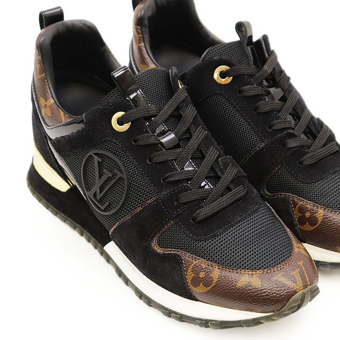 Louis Vuitton Louis Vuitton Louis Vuitton Run Away Line Suede Nubuck Calf Leather Patent Monogram Sneaker Leather Shoes 1A3CWB DUTY FREE for USA Size ONE SIZE - 14 Thumbnail