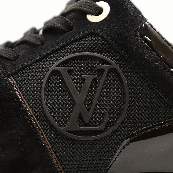 Louis Vuitton Louis Vuitton Louis Vuitton Run Away Line Suede Nubuck Calf Leather Patent Monogram Sneaker Leather Shoes 1A3CWB DUTY FREE for USA Size ONE SIZE - 17 Thumbnail