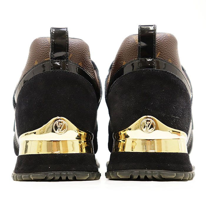 Louis Vuitton Louis Vuitton Louis Vuitton Run Away Line Suede Nubuck Calf Leather Patent Monogram Sneaker Leather Shoes 1A3CWB DUTY FREE for USA Size ONE SIZE - 7 Thumbnail