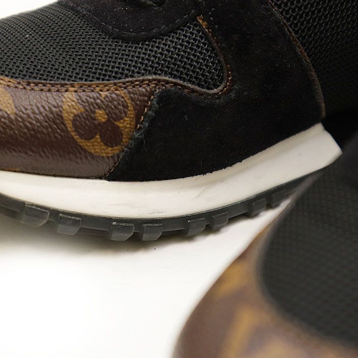 Louis Vuitton Louis Vuitton Louis Vuitton Run Away Line Suede Nubuck Calf Leather Patent Monogram Sneaker Leather Shoes 1A3CWB DUTY FREE for USA Size ONE SIZE - 3 Thumbnail
