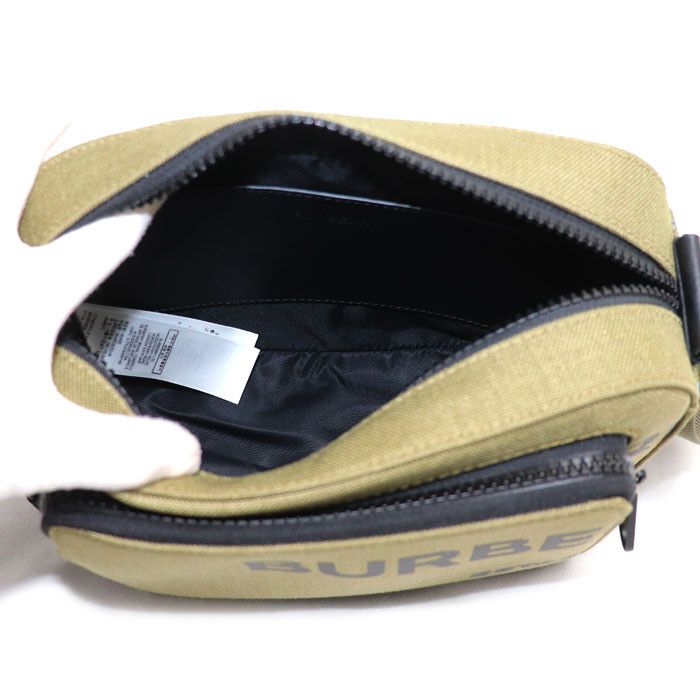 Burberry Burberry Burberry Horseferry Print Canvas Shoulder Bag Textile Shoulder Bag 8050806 DUTY FREE for USA Size ONE SIZE - 4 Thumbnail