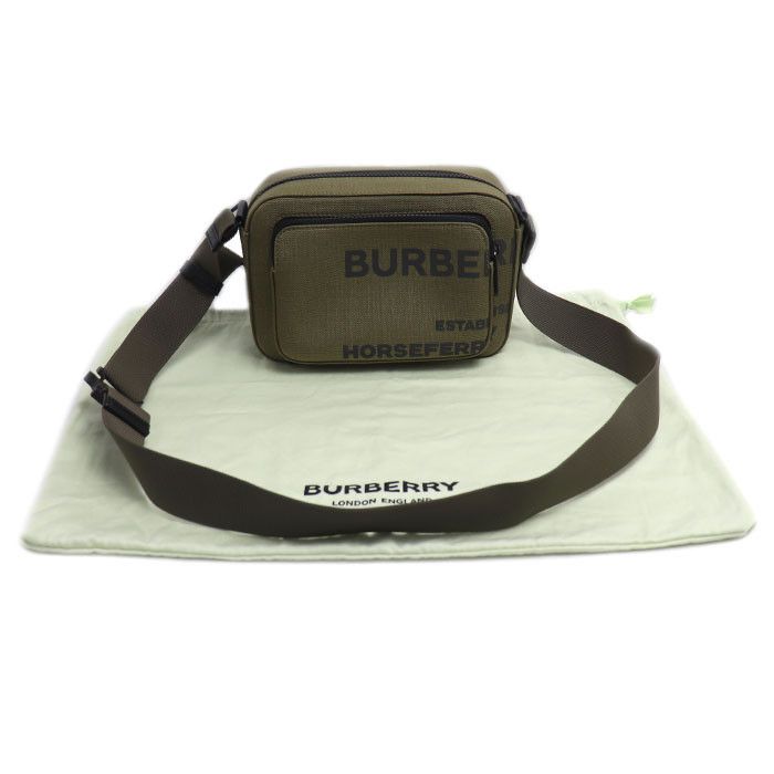 Burberry Burberry Burberry Horseferry Print Canvas Shoulder Bag Textile Shoulder Bag 8050806 DUTY FREE for USA Size ONE SIZE - 7 Thumbnail