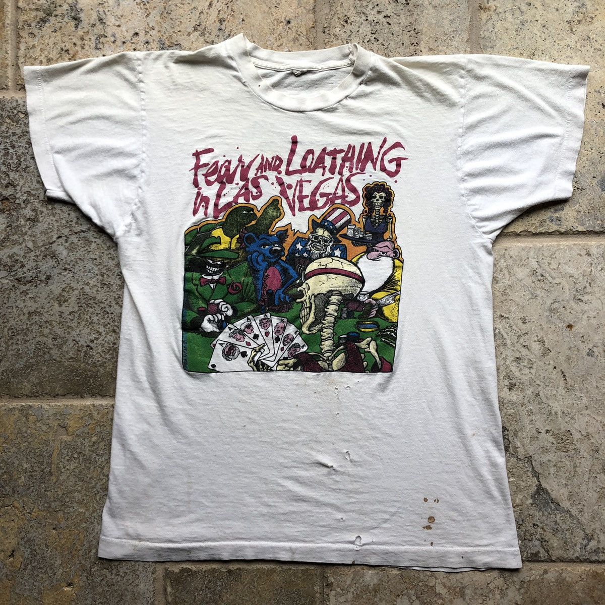 Vintage 1991 Fear and Loathing Grateful Dead/Santana Tour T-Shirt