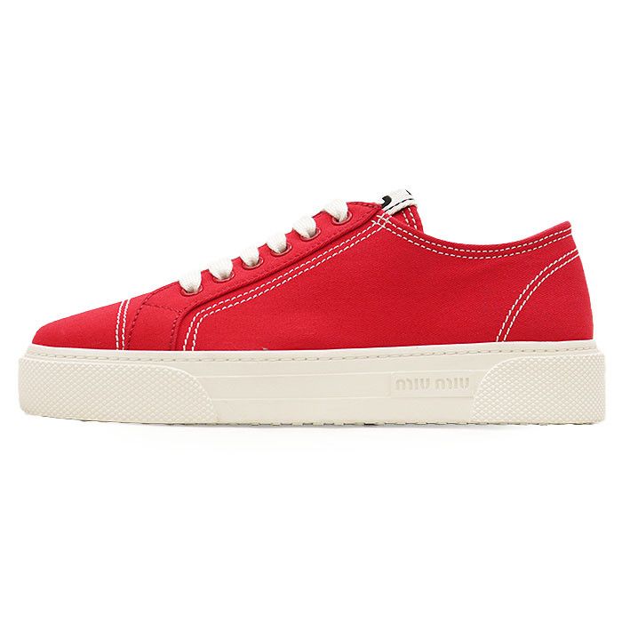 Miu Miu Miu Miu Miu Miu 5E004D Cotton Sneakers Textile Shoes 5E004D DUTY FREE for USA Size ONE SIZE - 4 Thumbnail