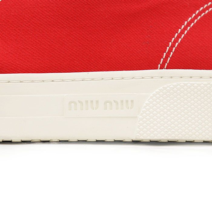 Miu Miu Miu Miu Miu Miu 5E004D Cotton Sneakers Textile Shoes 5E004D DUTY FREE for USA Size ONE SIZE - 12 Thumbnail