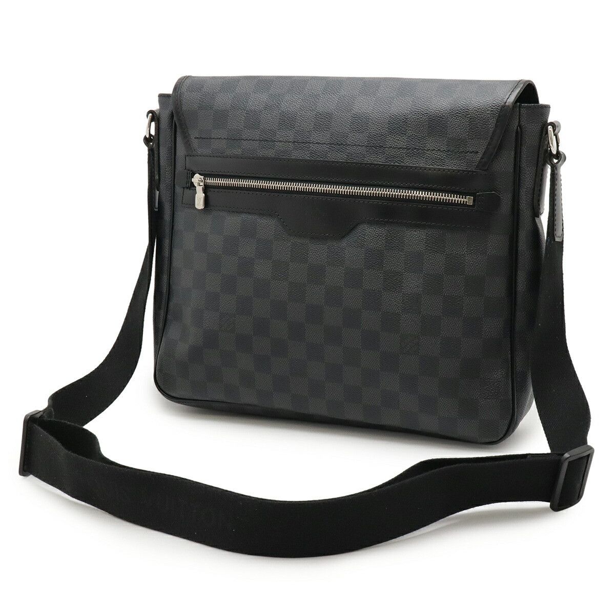 Louis Vuitton Louis Vuitton Louis Vuitton Daniel MM Damier Graphite Shoulder Bag Textile Crossbody Bag N58029 DUTY FREE for USA Size ONE SIZE - 2 Thumbnail