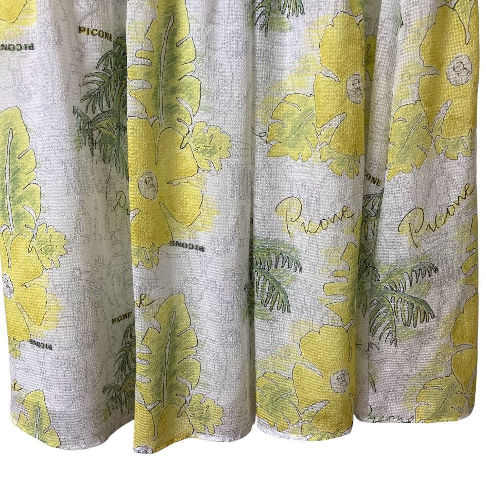 Other Other Picone Hibiscus Seersucker Skirt Cotton Skirts DUTY FREE for USA Size ONE SIZE - 3 Thumbnail