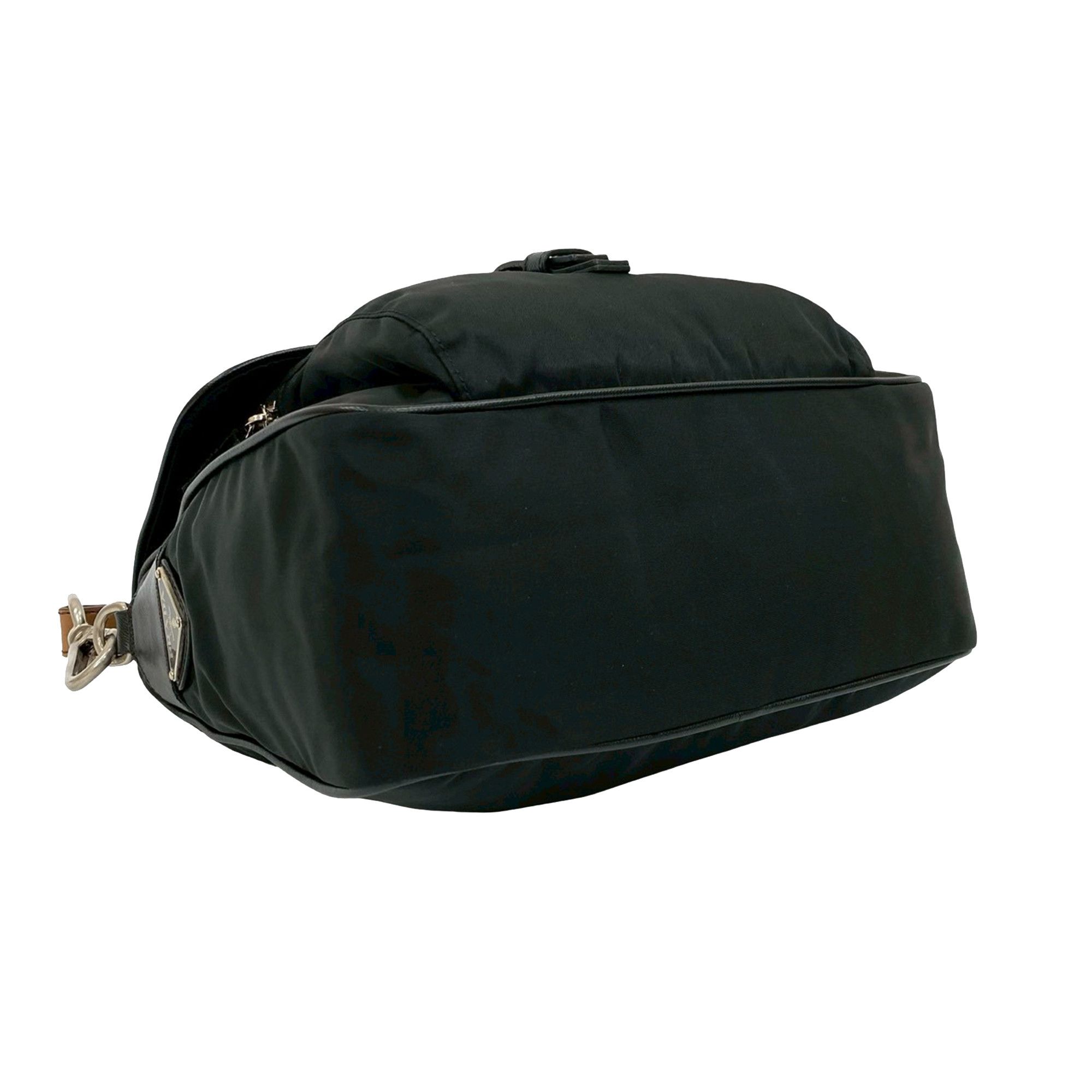 Prada Prada Saffiano Trimmed Tessuto Shoulder Bag Size ONE SIZE - 7 Thumbnail