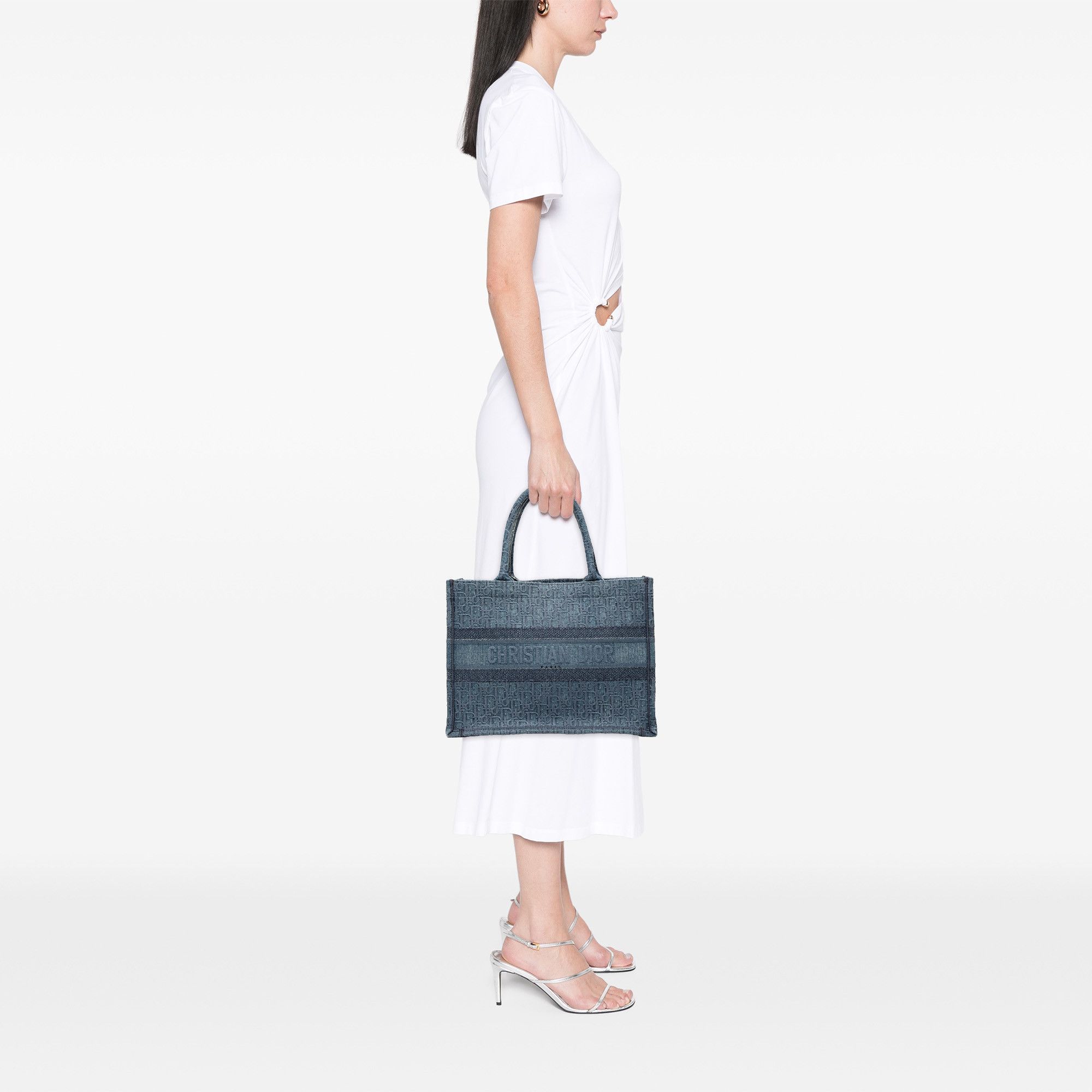Dior Dior Medium Oblique Denim Book Tote Size ONE SIZE - 8 Thumbnail