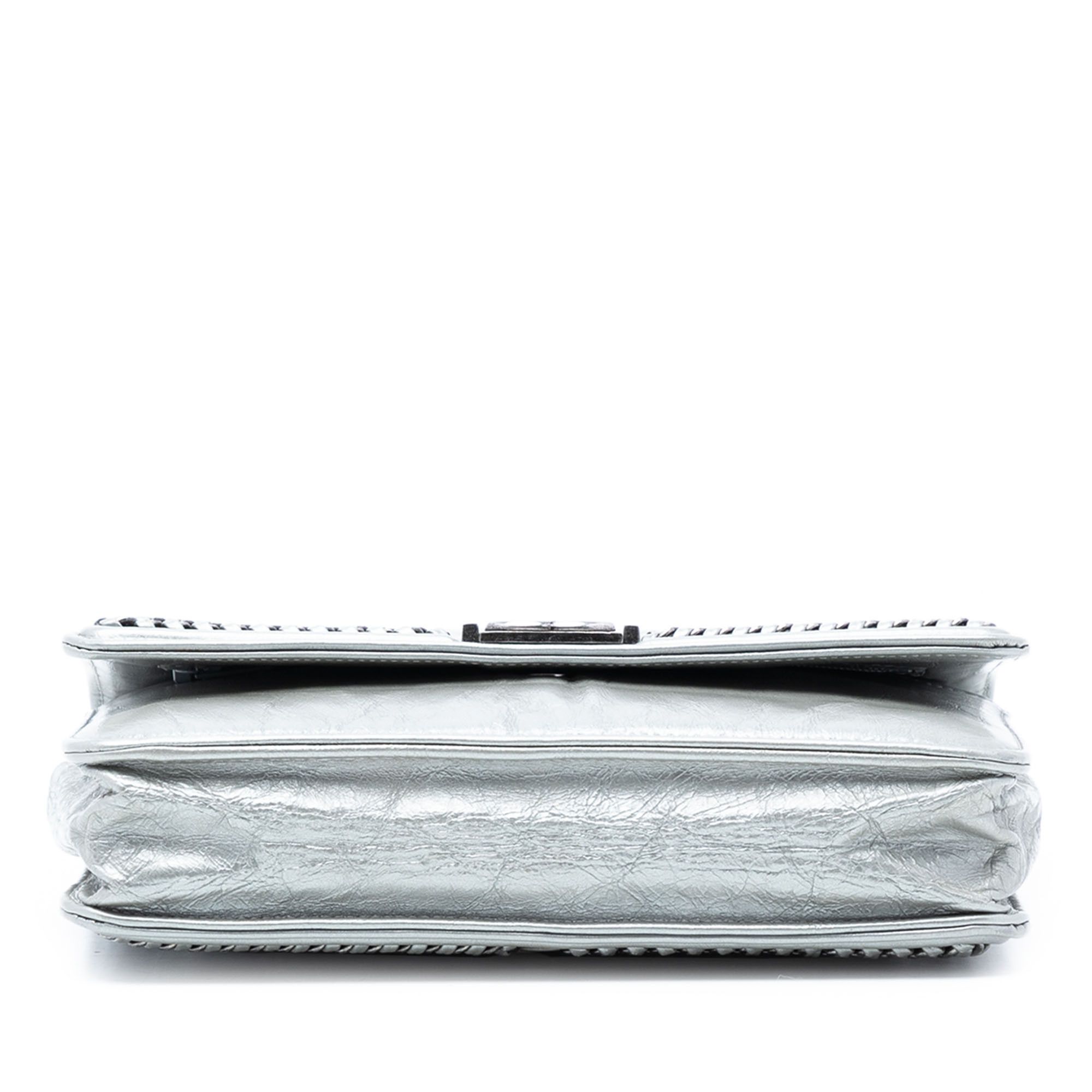 Chanel Chanel Quilted Crinkled Metallic Calfskin Boy Piped Wallet On Chain Size ONE SIZE - 3 Thumbnail