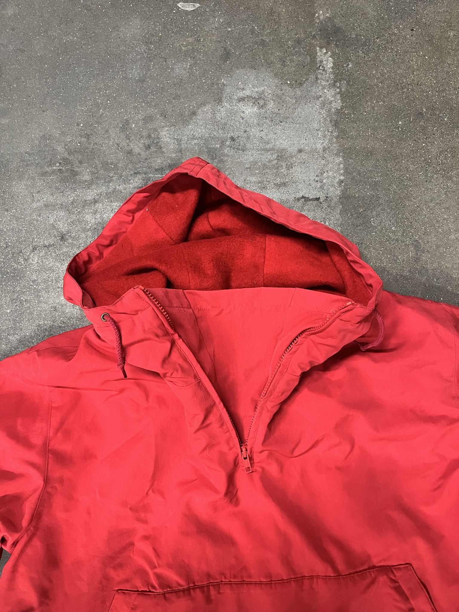 Vintage Vintage 1990s Polo ralph lauren Red Fleece Lined Anorak Jscket Size M Size US M / EU 48-50 / 2 - 2 Thumbnail