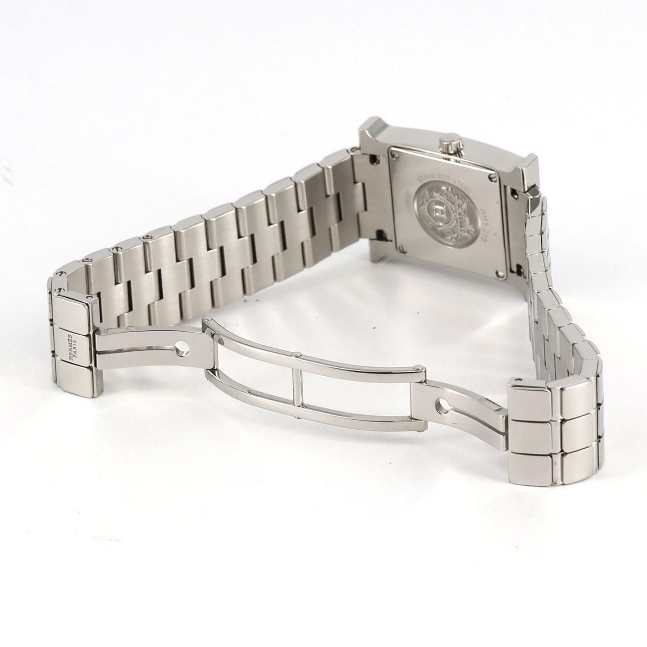Hermes Hermes Hermès H Watch HH1.210 Stainless Steel Watch Metal Quartz DUTY FREE for USA Size ONE SIZE - 7 Thumbnail