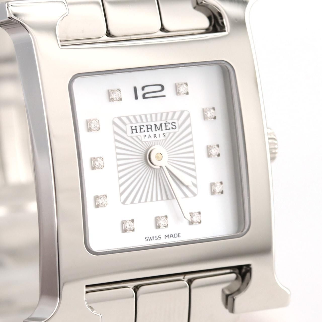 Hermes Hermes Hermès H Watch HH1.210 Stainless Steel Watch Metal Quartz DUTY FREE for USA Size ONE SIZE - 2 Thumbnail