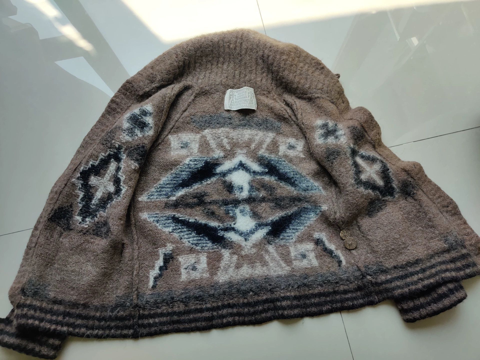 Japanese Brand hand-knit barnstormers cardigan with eagle design Size US L / EU 52-54 / 3 - 3 Thumbnail