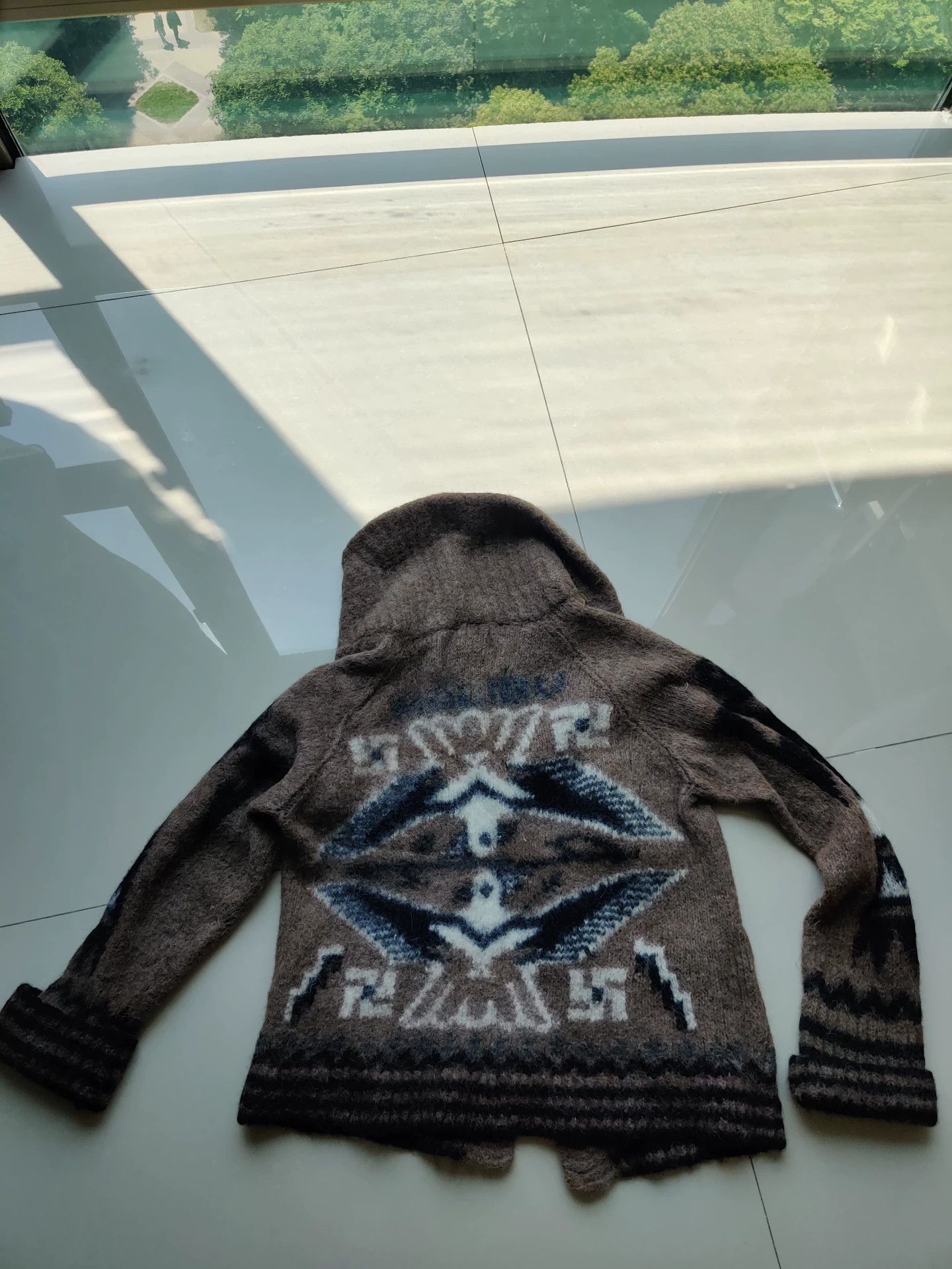 Japanese Brand hand-knit barnstormers cardigan with eagle design Size US L / EU 52-54 / 3 - 2 Thumbnail