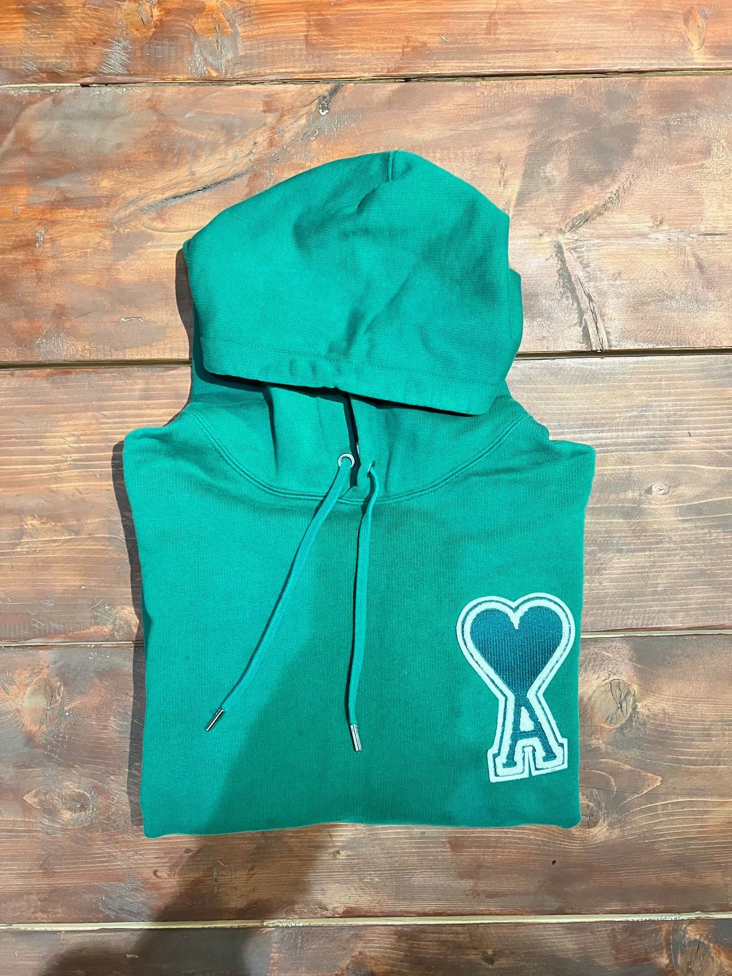 AMI ami paris green heart embroidered hoodie Size US M / EU 48-50 / 2 - 6 Thumbnail