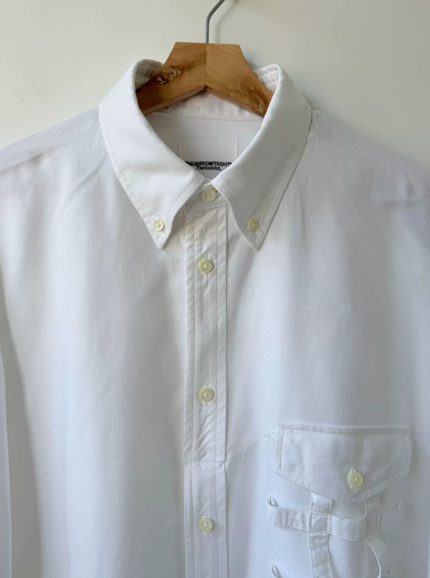Takahiromiyashita The Soloist. white long sleeve shirt by takahiromiyashita Size US L / EU 52-54 / 3 - 3 Thumbnail