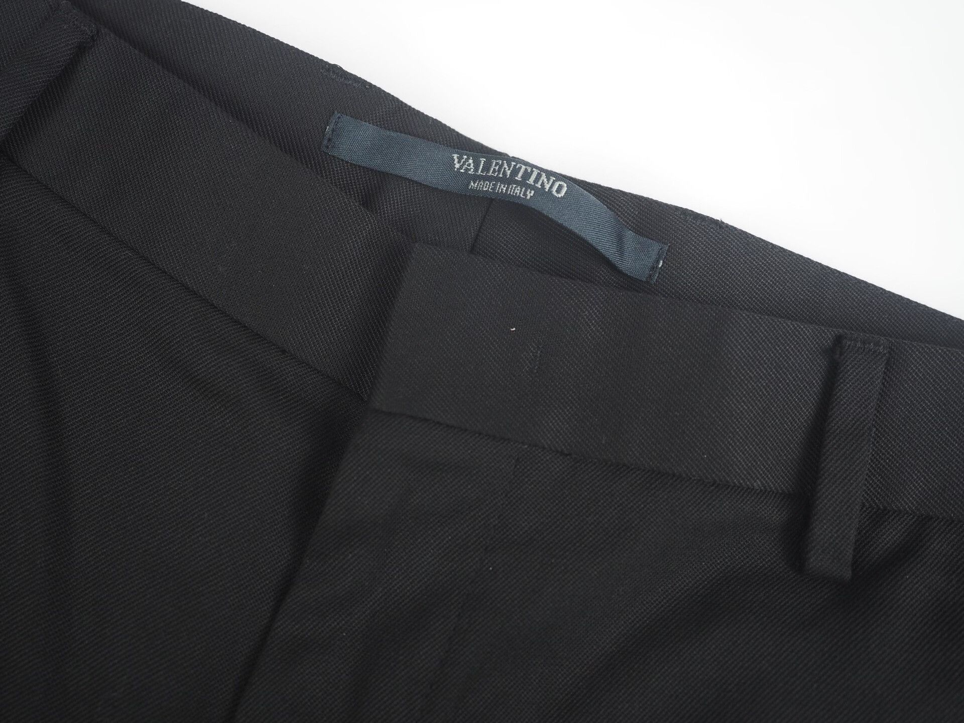 Valentino Valentino Black Straight-Leg Trousers Size IT50 Size US 31 - 3 Thumbnail