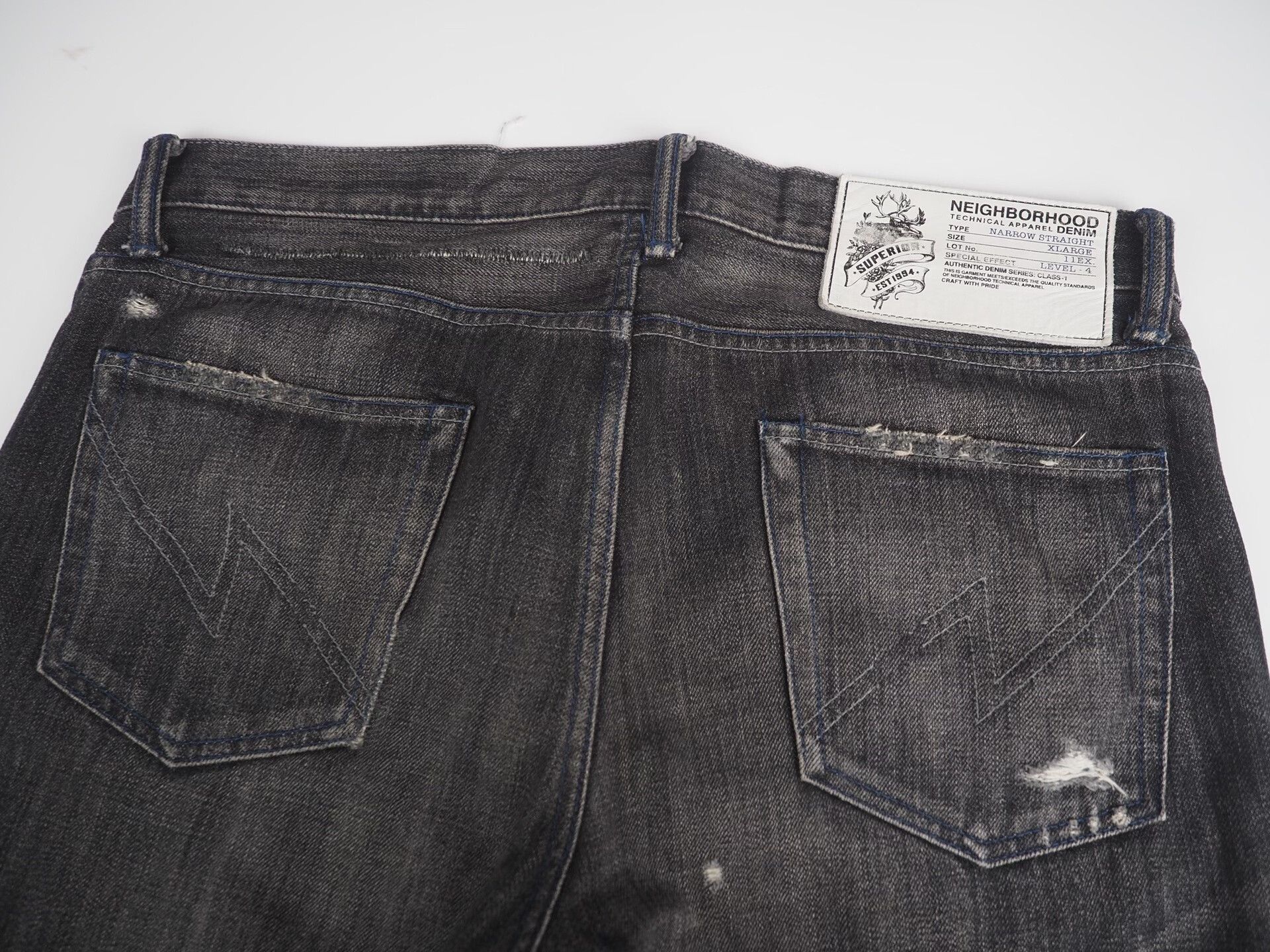 Neighborhood Neighborhood Beaded Savage Narrow Denim Black Size US 34 / EU 50 - 5 Thumbnail