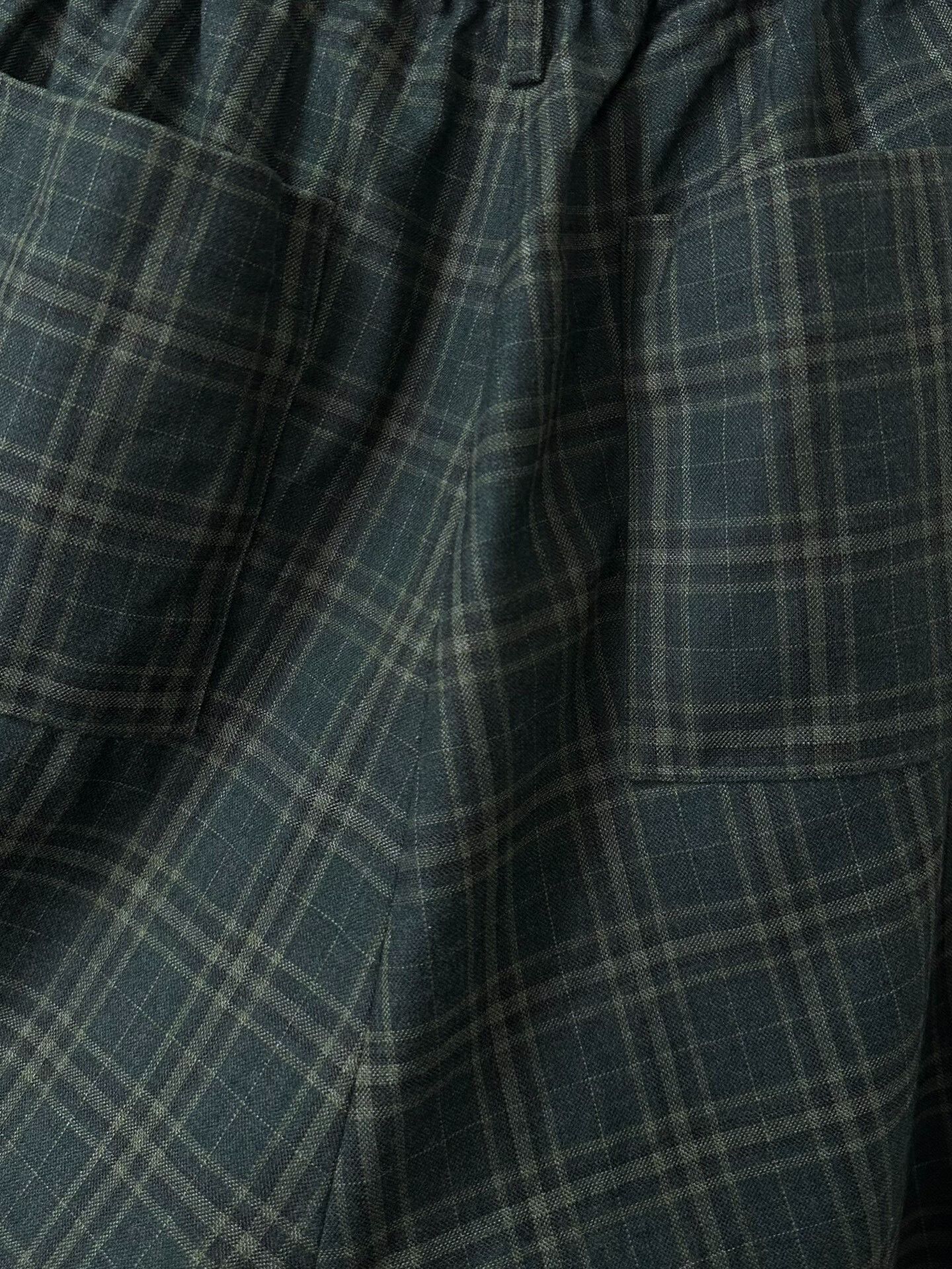 Japanese Brand plaid wool pants with drawstring waist Size US 26 / EU 42 - 5 Thumbnail