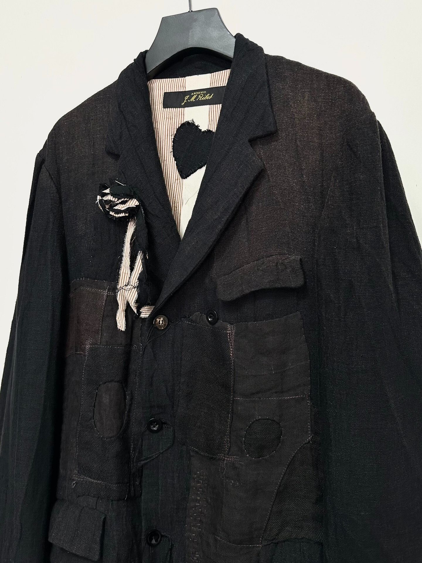 Japanese Brand archvio j.m. ribot patchwork double-breasted jacket Size US M / EU 48-50 / 2 - 4 Thumbnail