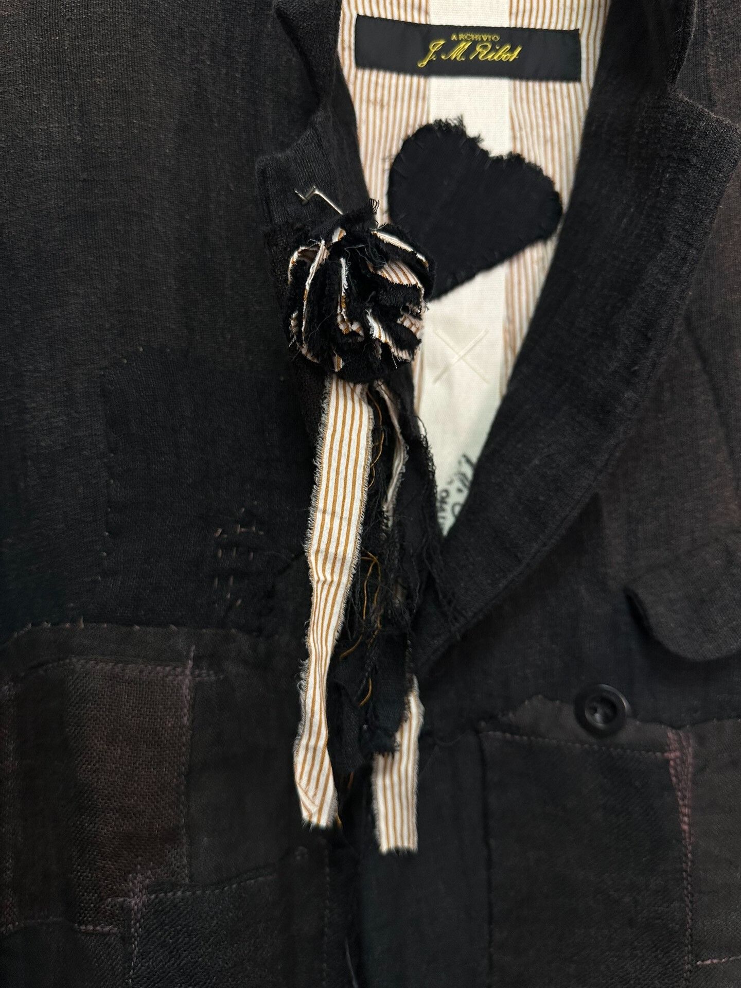 Japanese Brand archvio j.m. ribot patchwork double-breasted jacket Size US M / EU 48-50 / 2 - 8 Thumbnail