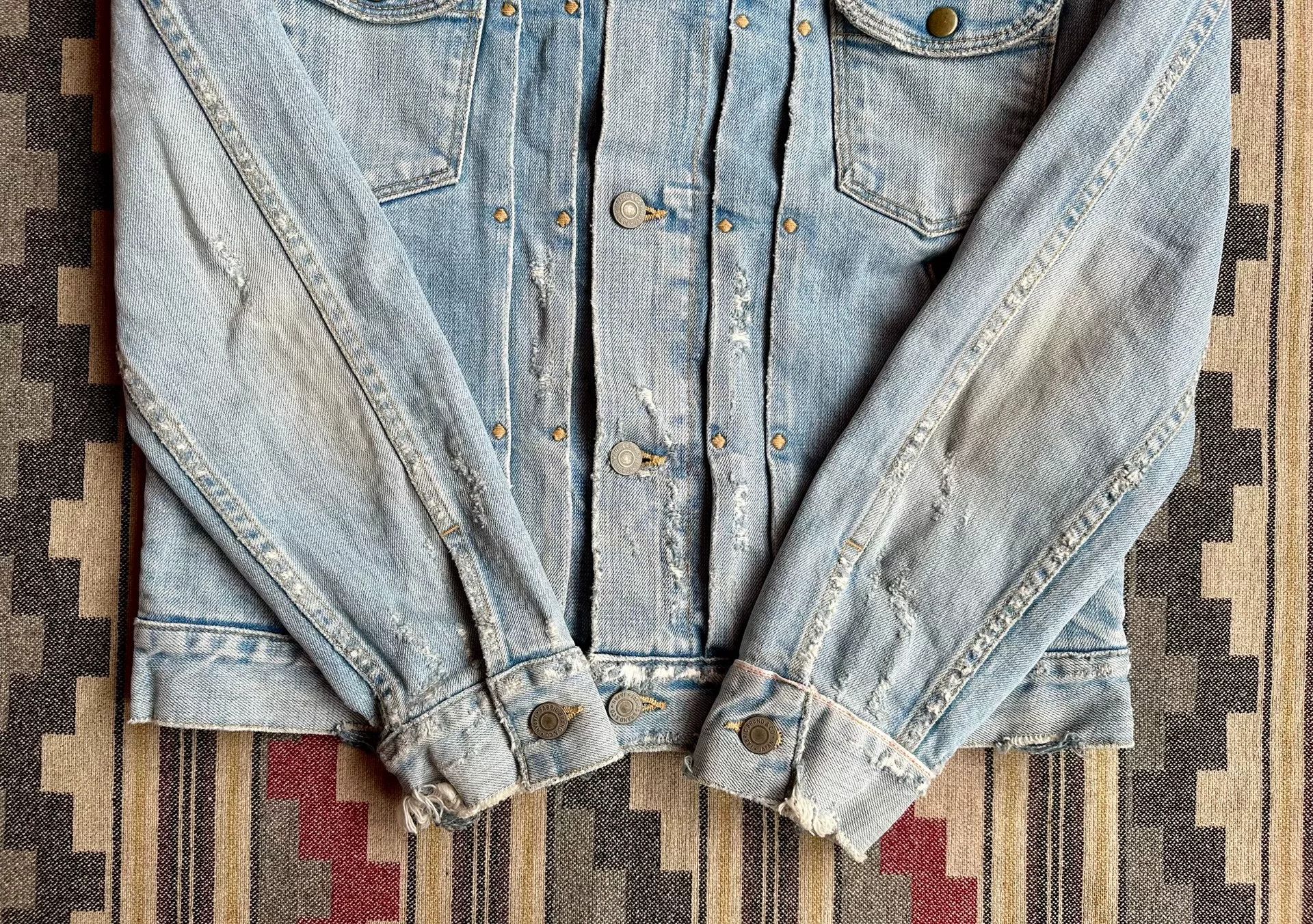 Japanese Brand damaged denim jacket from fabric brand&co Size US S / EU 44-46 / 1 - 6 Thumbnail