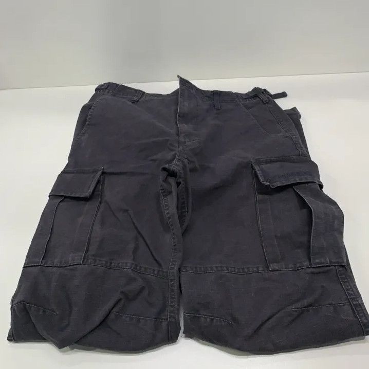 Balenciaga Balenciaga Black Pocket Cargo Pants for Men Size US 31 - 8 Thumbnail