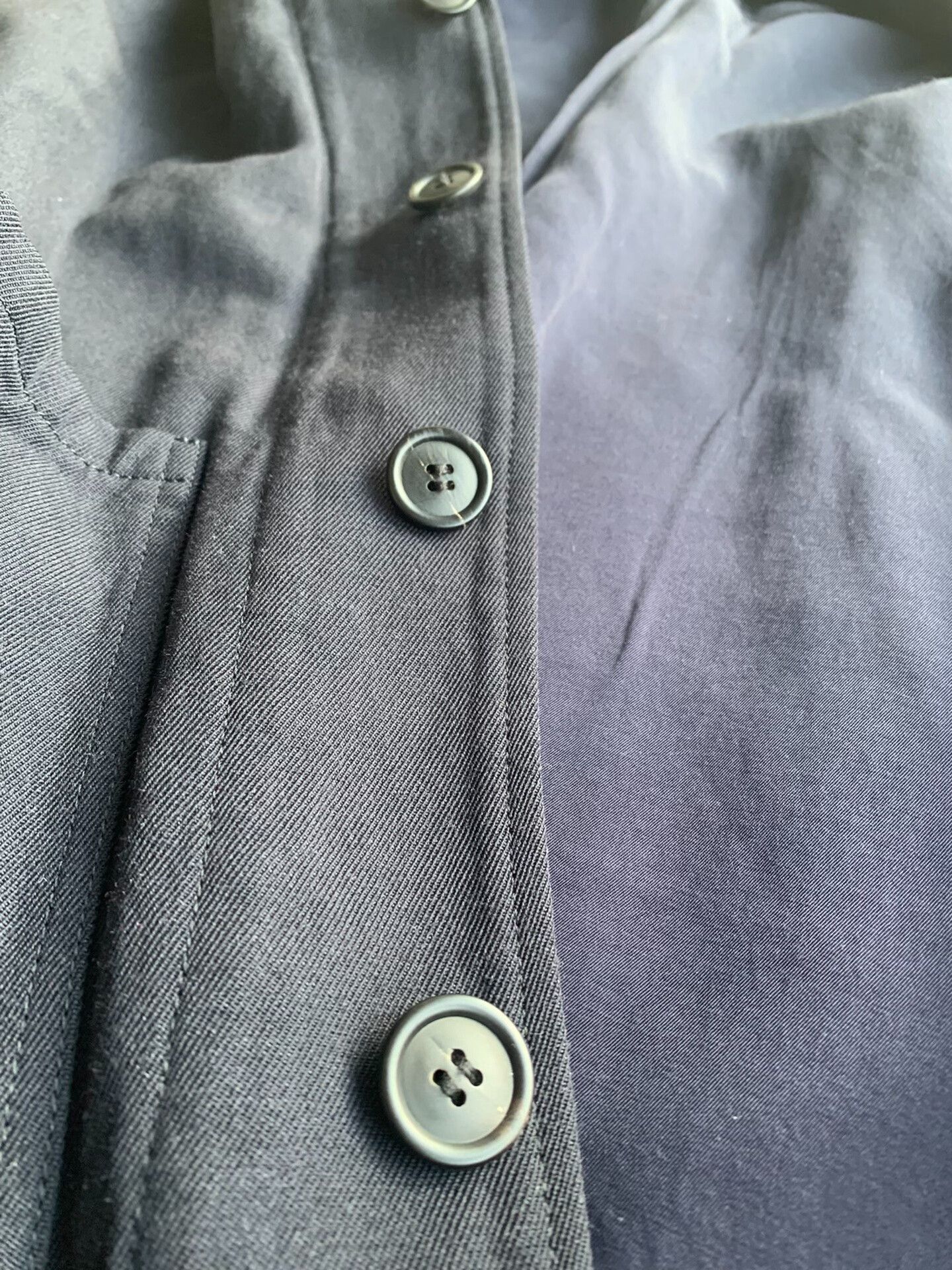 Visvim navy wool-linen blend casual jacket Size US L / EU 52-54 / 3 - 6 Thumbnail