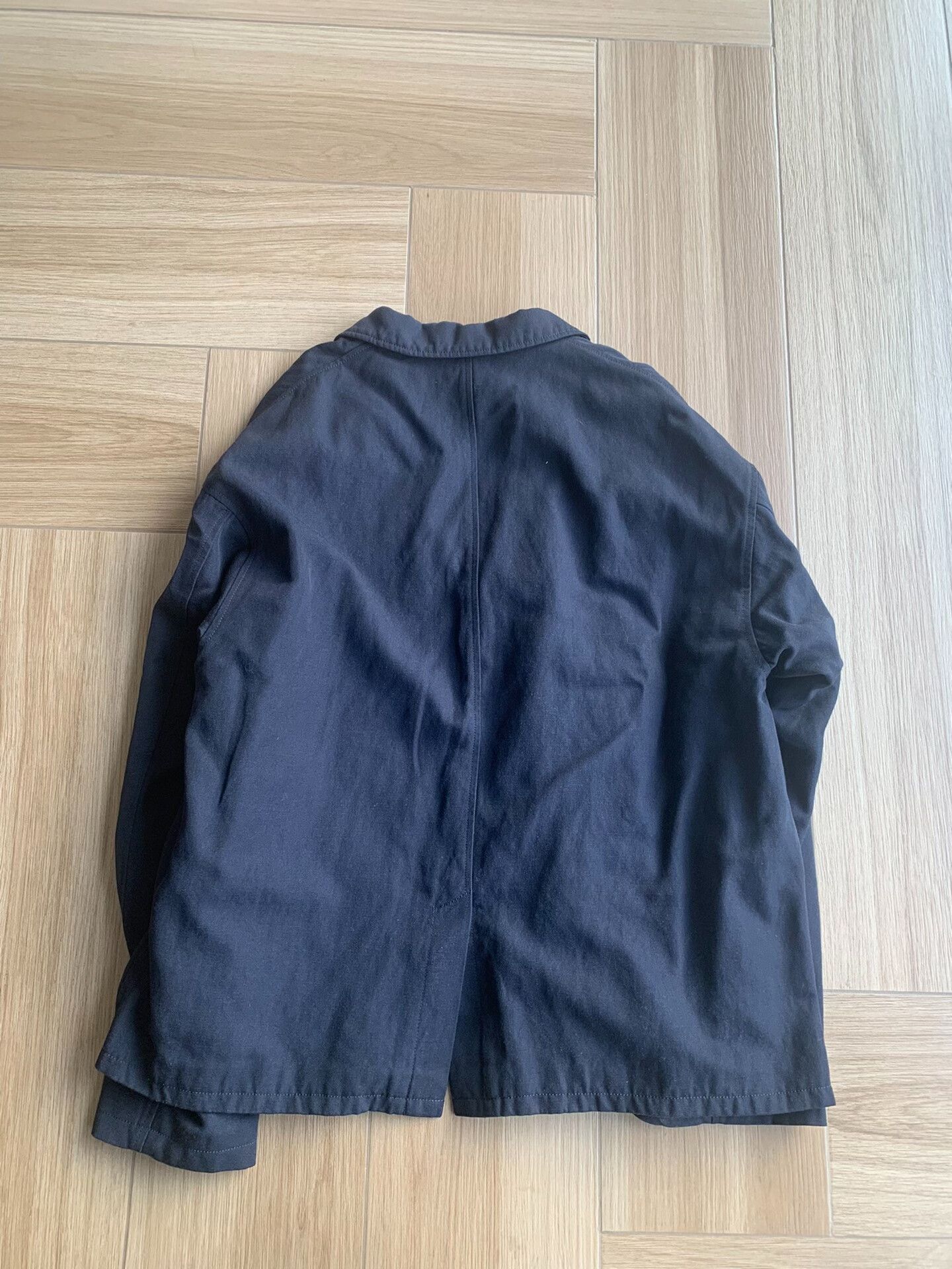 Visvim navy wool-linen blend casual jacket Size US L / EU 52-54 / 3 - 2 Thumbnail