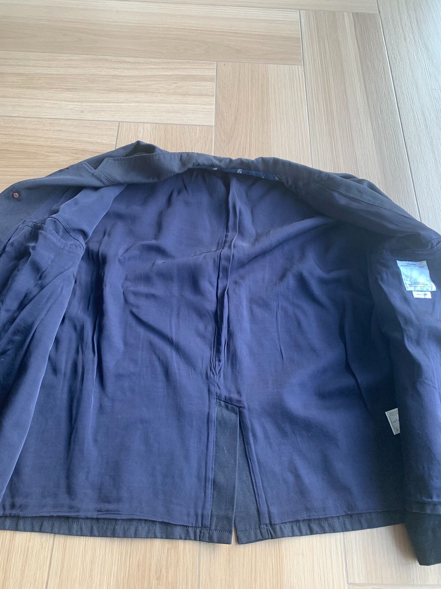 Visvim navy wool-linen blend casual jacket Size US L / EU 52-54 / 3 - 3 Thumbnail
