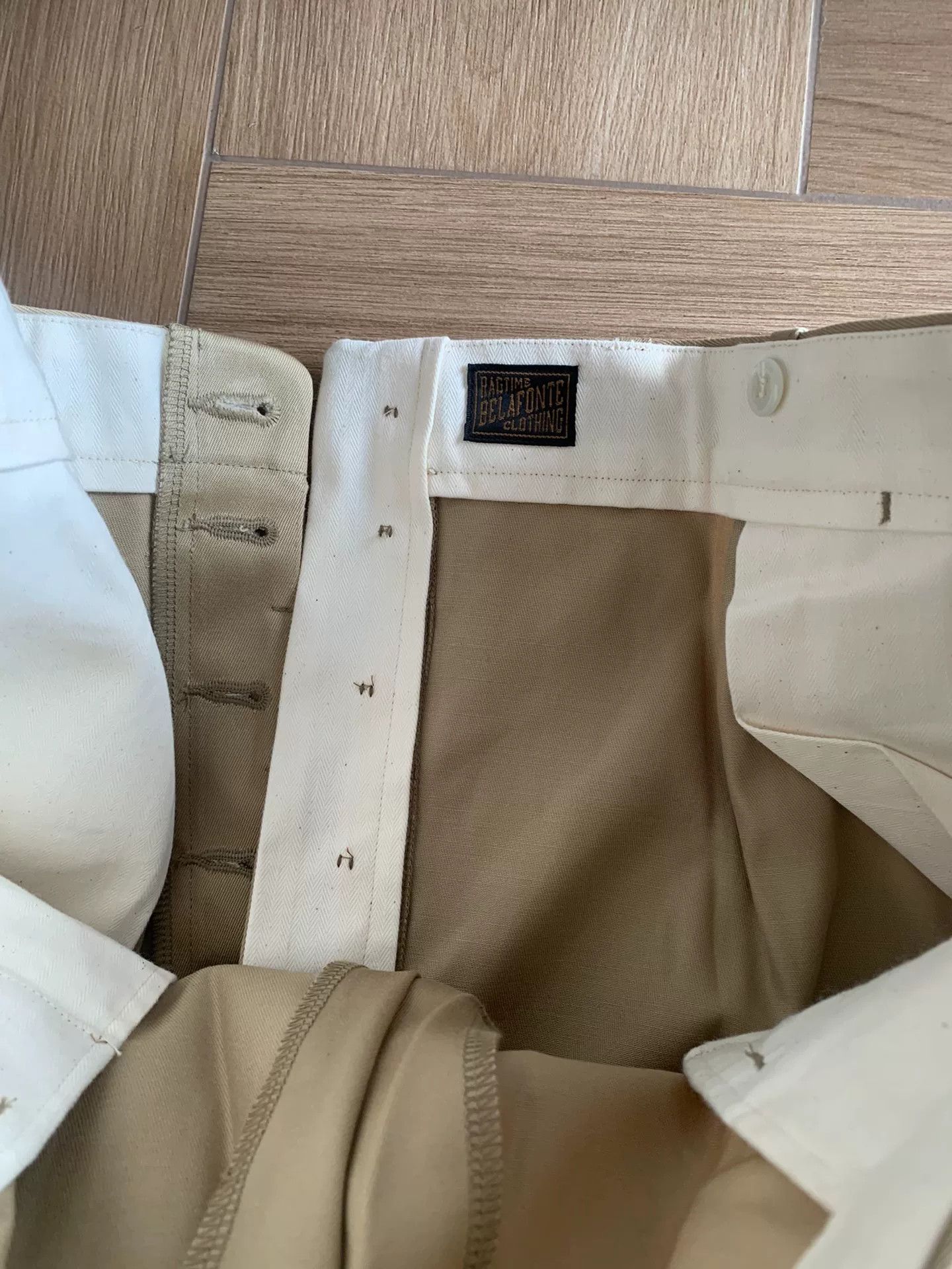 Japanese Brand beige wide-leg officer pants Size US 34 / EU 50 - 6 Thumbnail