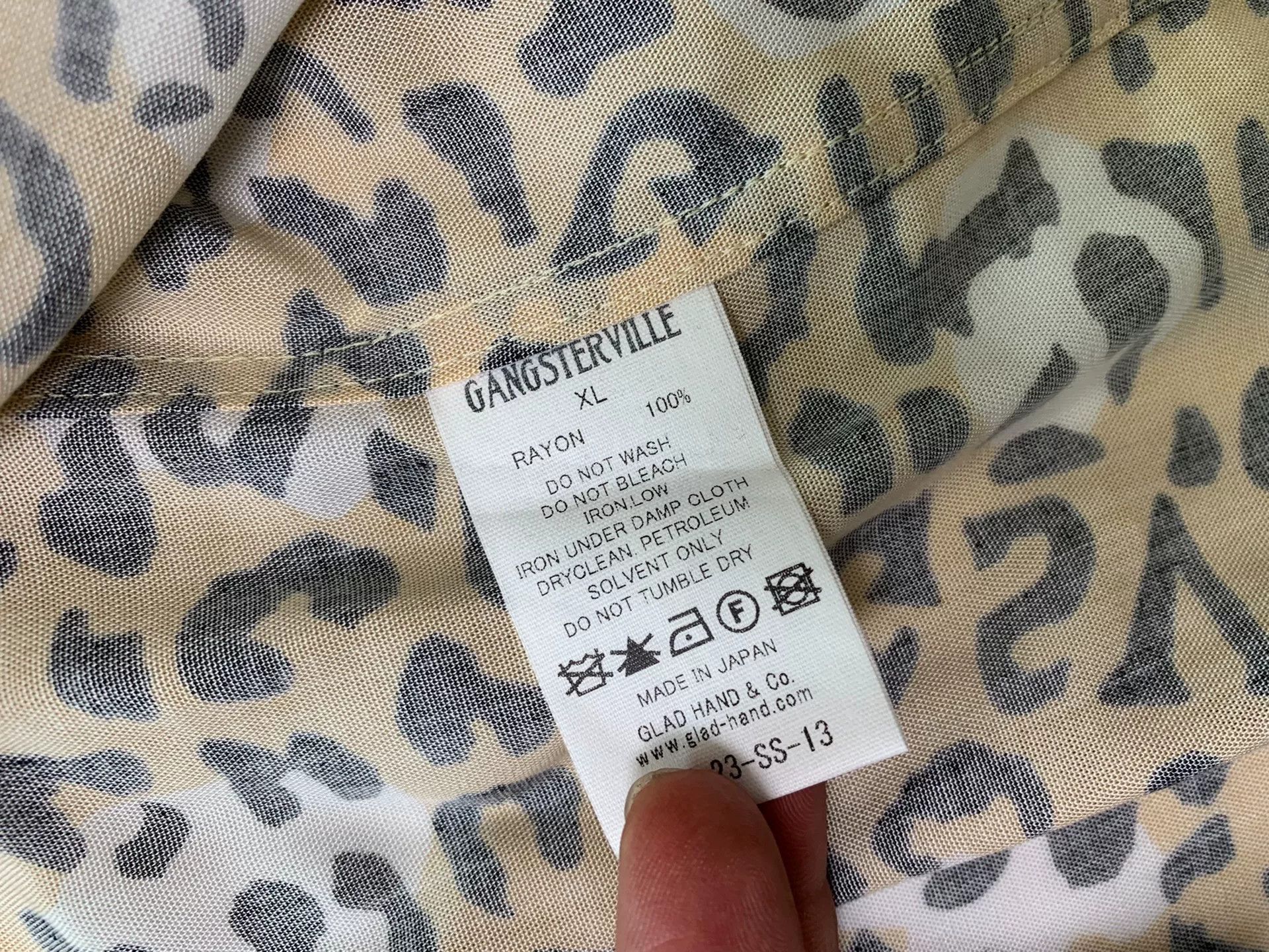 Japanese Brand leopard print short sleeve shirt Size US XL / EU 56 / 4 - 4 Thumbnail