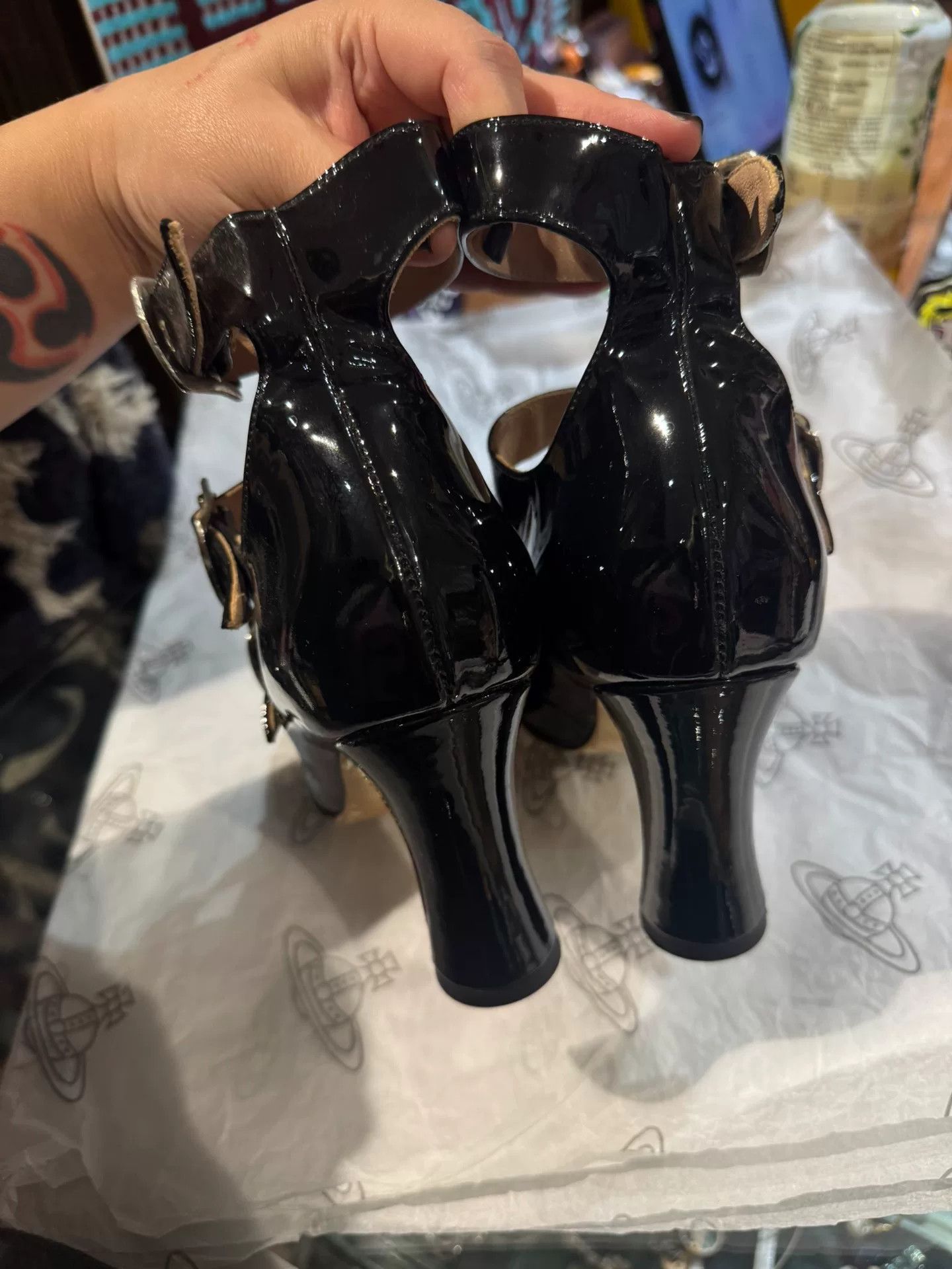 Vivienne Westwood vivienne westwood black patent kitten heels Size US 7 / IT 37 - 4 Thumbnail