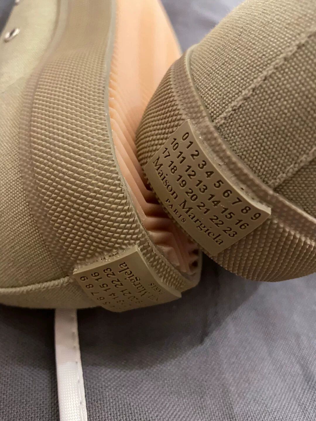 Vintage majiira tabi canvas shoes in green Size US 11 / EU 44 - 4 Thumbnail