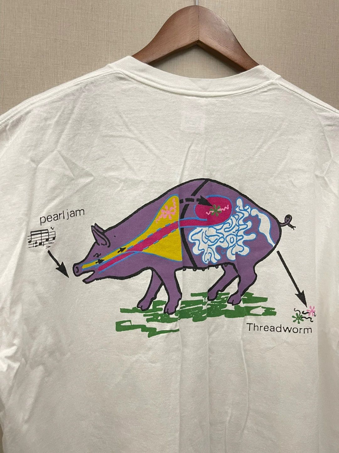Vintage pearl jam vintage graphic t-shirt 1993 Size US XL / EU 56 / 4 - 5 Thumbnail