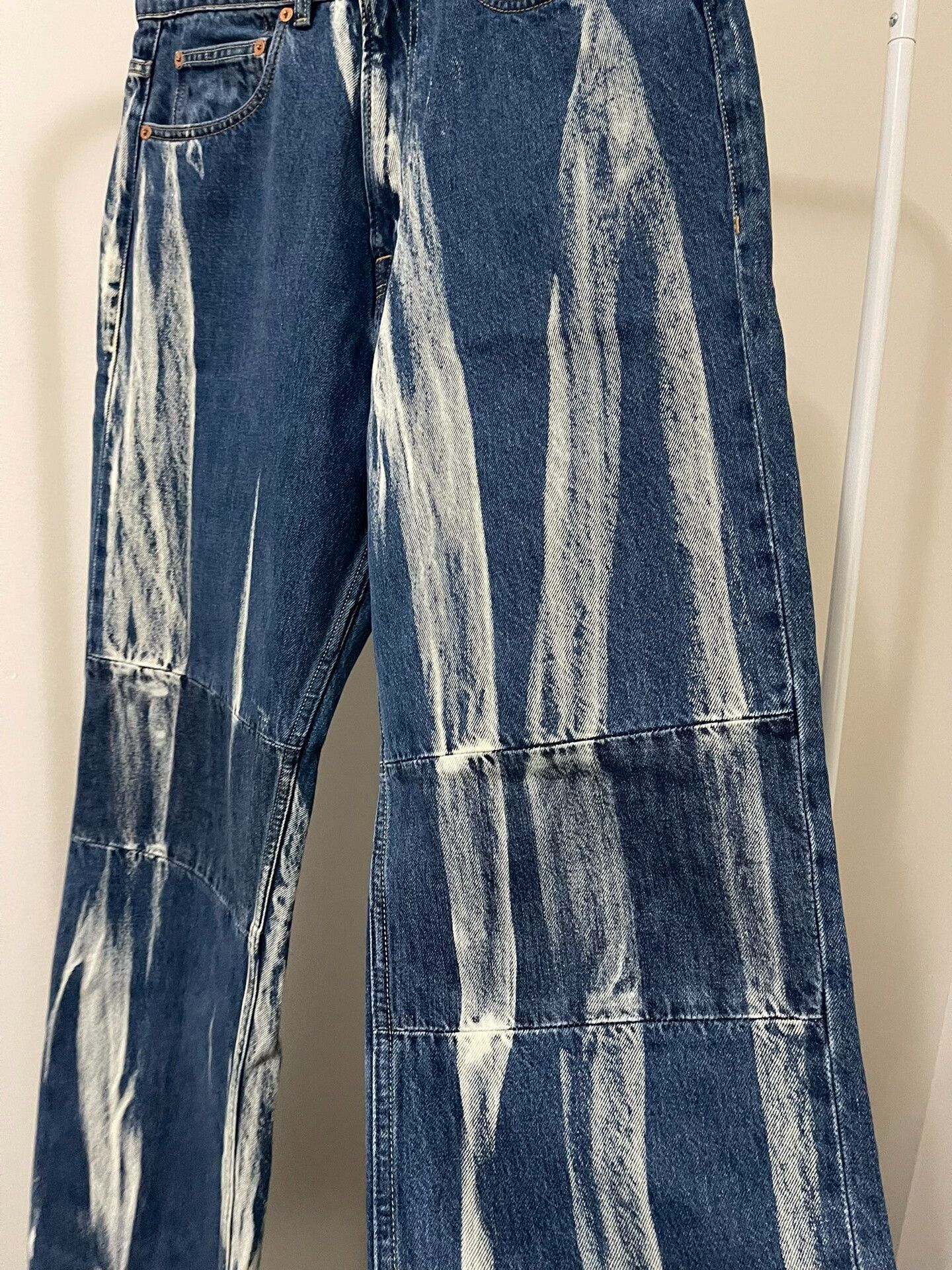 Vintage classic third cut splatter denim pants Size US 30 / EU 46 - 3 Thumbnail