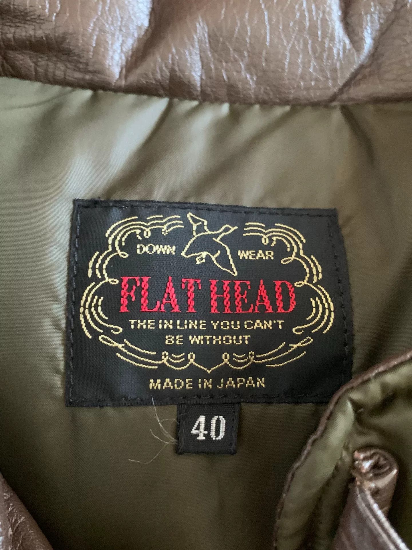 Japanese Brand green puffer vest with leather accents Size US L / EU 52-54 / 3 - 4 Thumbnail
