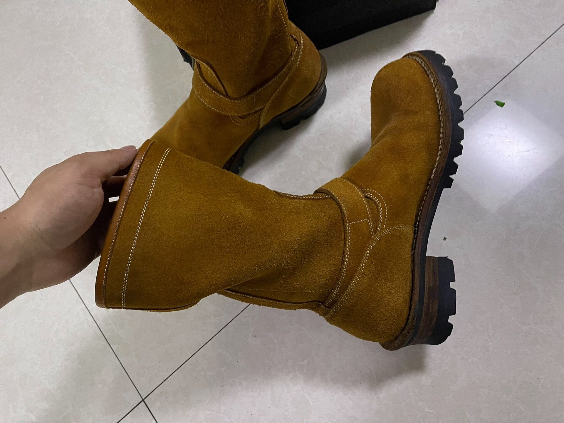 Japanese Brand vintage style suede engineer boots Size US 7.5 / EU 40-41 - 5 Thumbnail