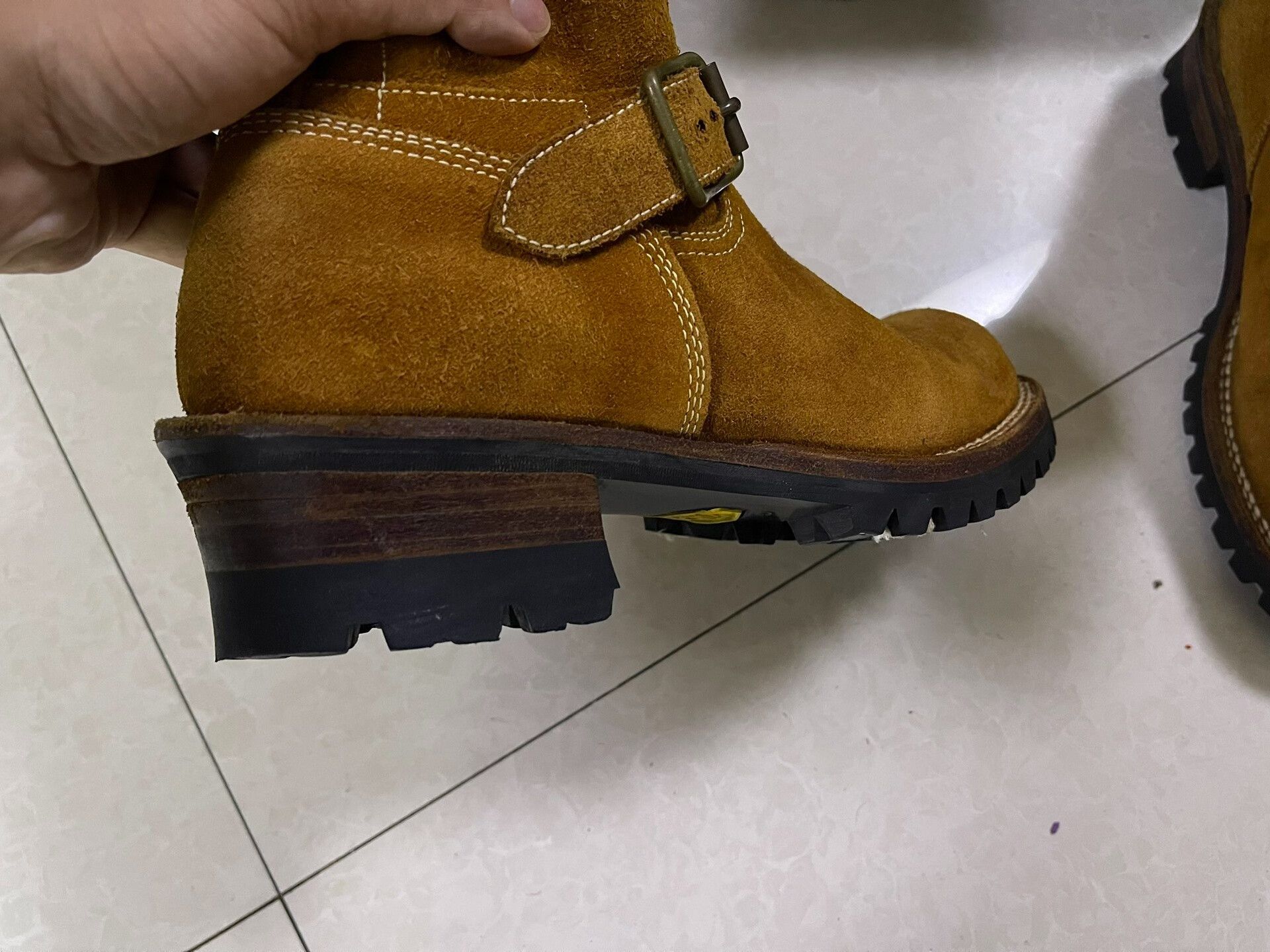 Japanese Brand vintage style suede engineer boots Size US 7.5 / EU 40-41 - 4 Thumbnail