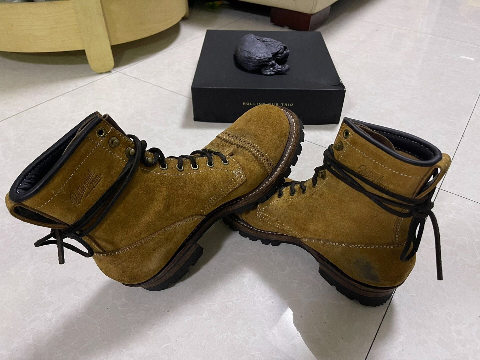 Japanese Brand limited edition de yong sheng combat boots Size US 8.5 / EU 41-42 - 6 Thumbnail
