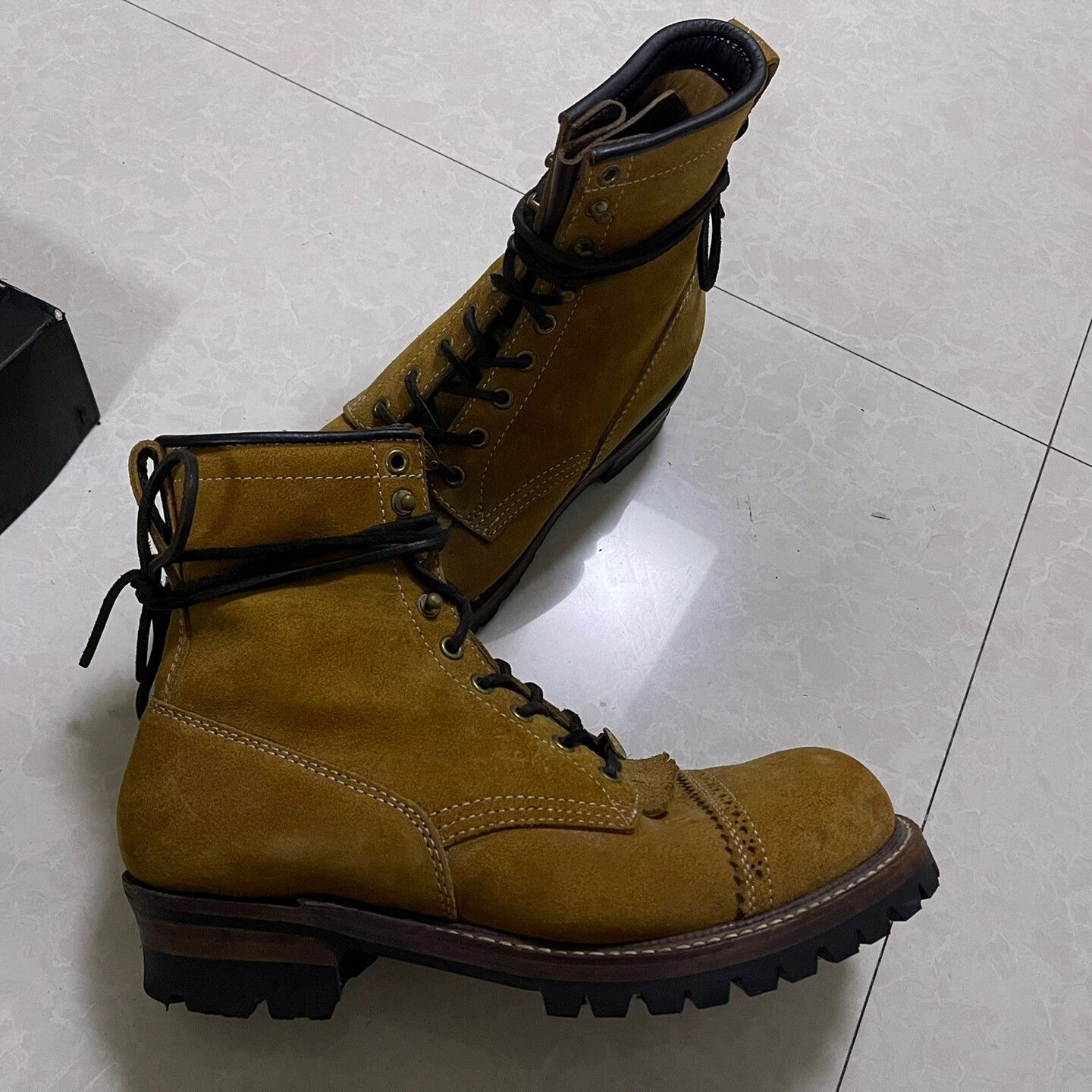 Japanese Brand limited edition de yong sheng combat boots Size US 8.5 / EU 41-42 - 3 Thumbnail