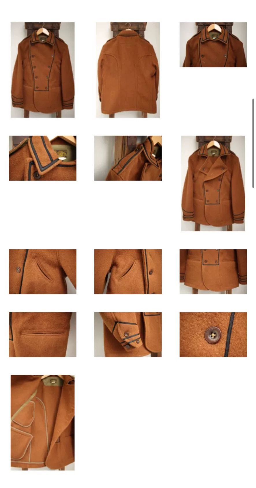 Japanese Brand khaki seaman's deck coat "san pablo" Size US S / EU 44-46 / 1 - 2 Thumbnail