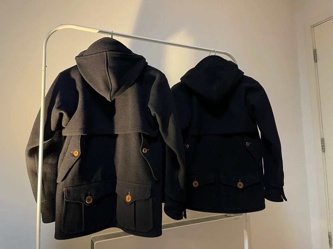 Freewheelers navy wool multi-pocket coat with detachable hood Size US L / EU 52-54 / 3 - 2 Thumbnail