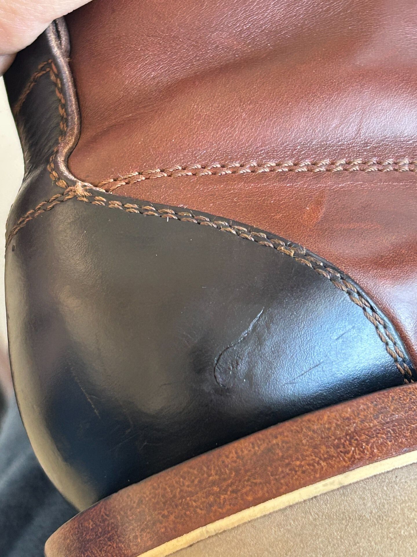 Japanese Brand unique brown leather boots with distinctive design Size US 7 / EU 40 - 9 Thumbnail
