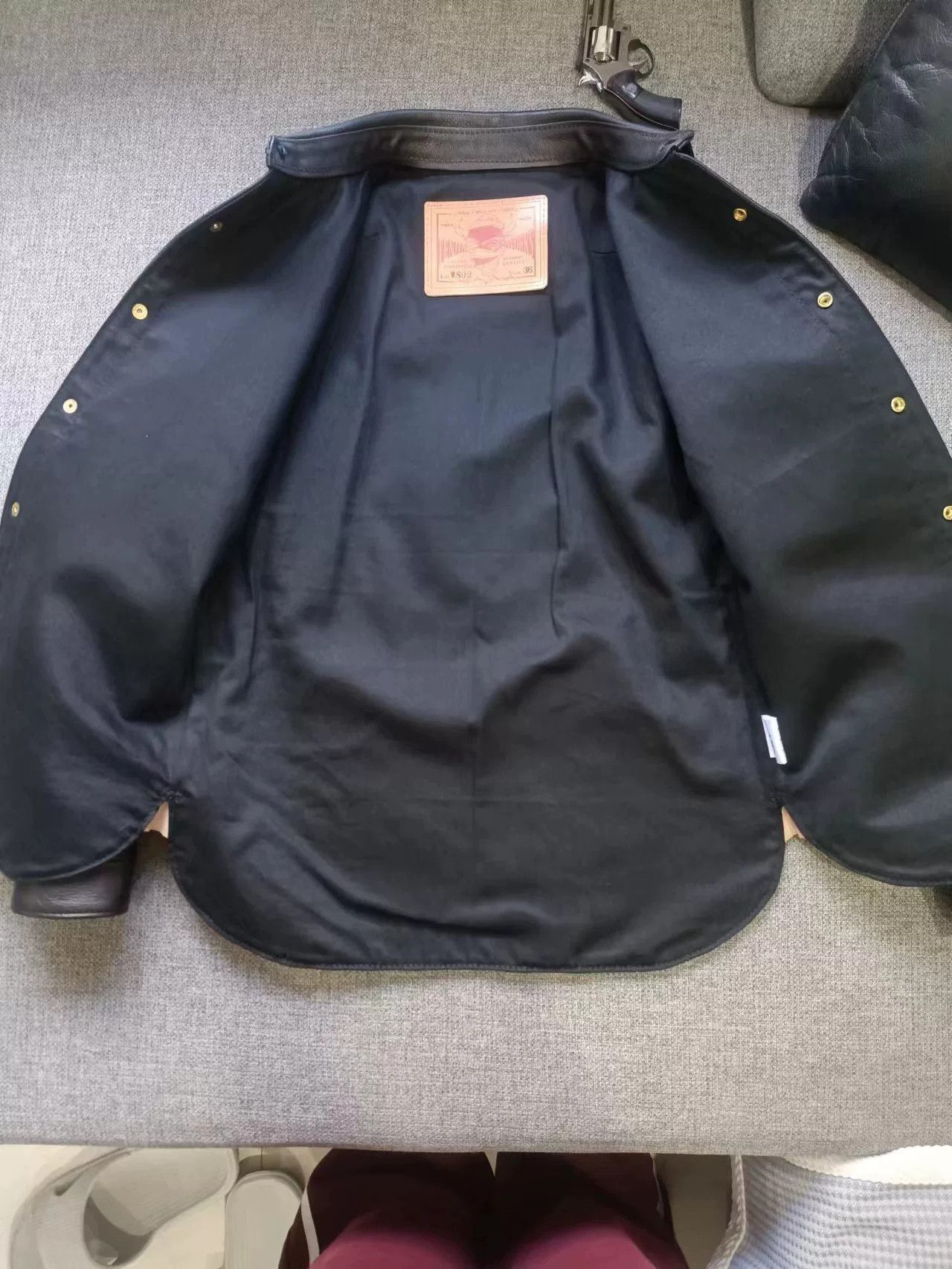 Japanese Brand black leather button-up shirt Size US M / EU 48-50 / 2 - 6 Thumbnail
