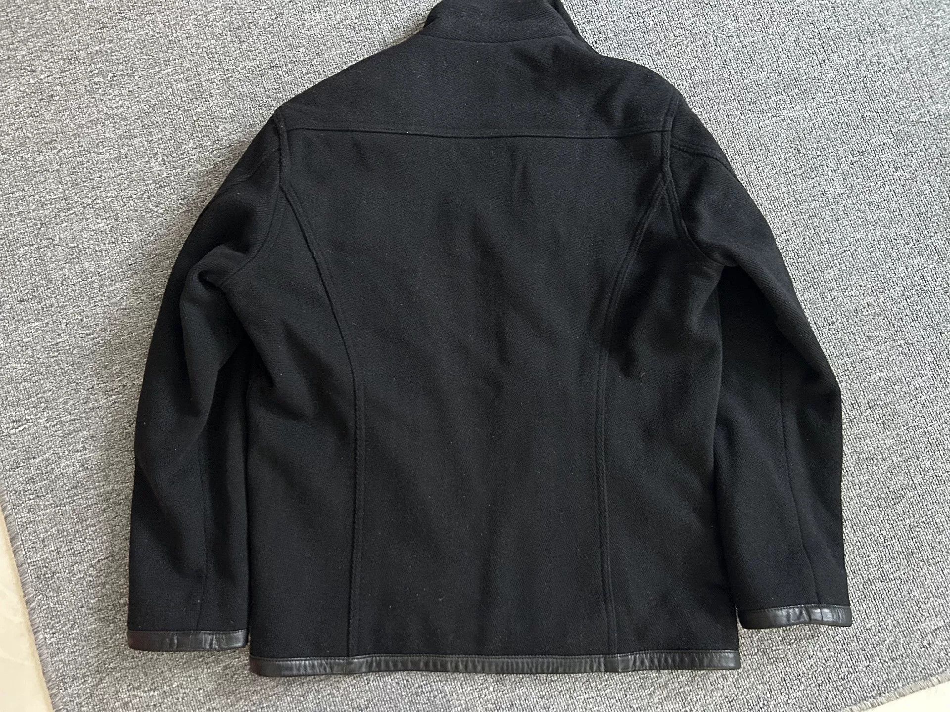 Japanese Brand black wool cashmere blend vintage jacket Size US M / EU 48-50 / 2 - 2 Thumbnail