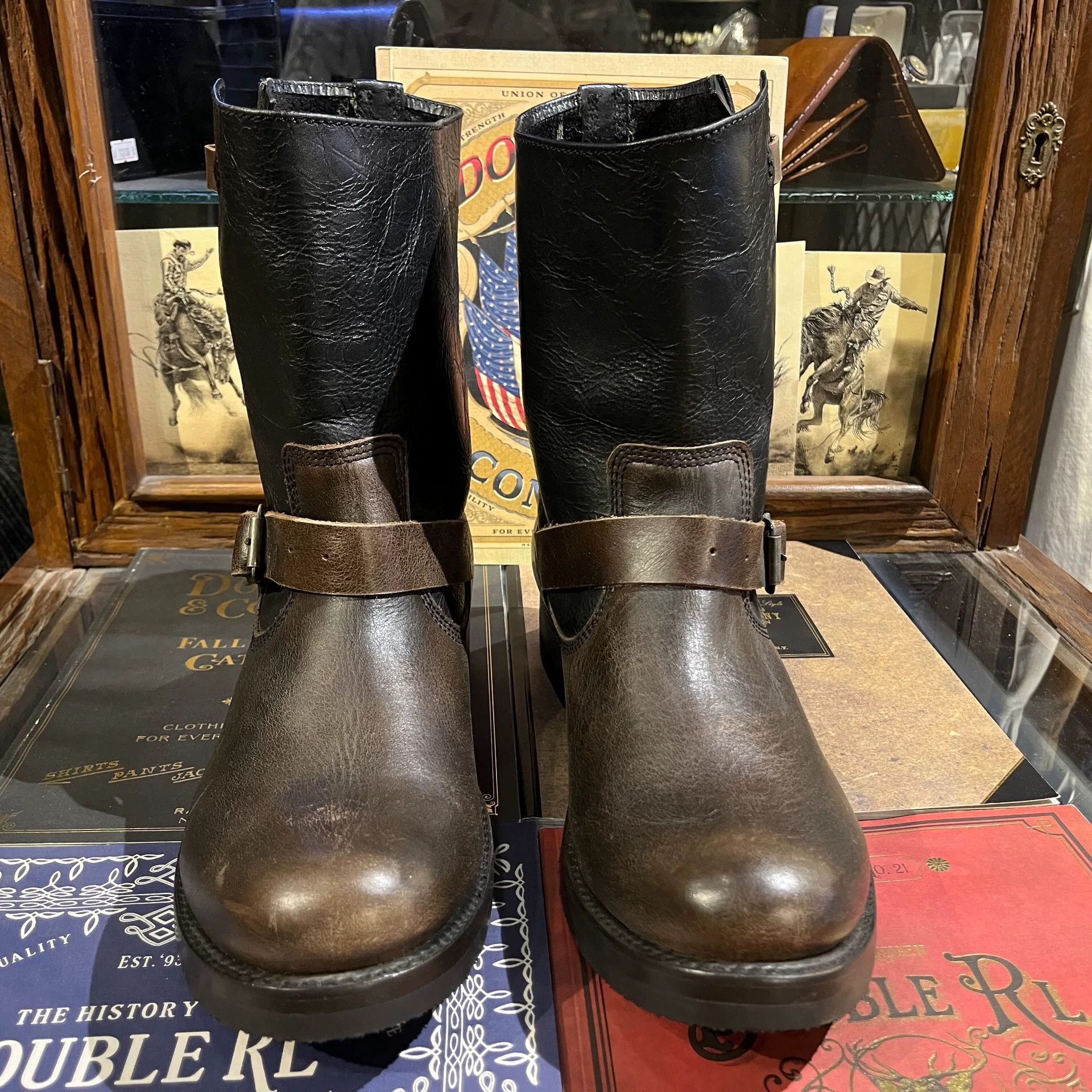 Japanese Brand military engineer boots with buckle strap Size US 11 / EU 44 - 2 Thumbnail