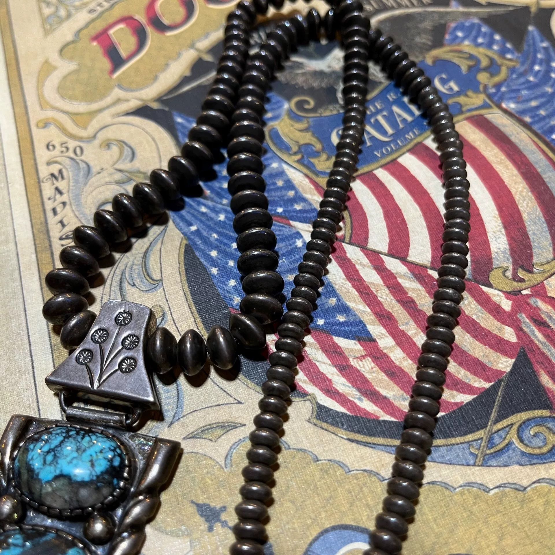 Japanese Brand turquoise silver necklace accessory Size ONE SIZE - 6 Thumbnail